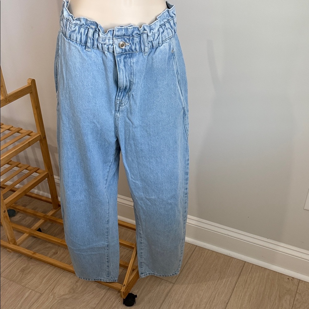 Zara Light Blue Boyfriend Jeans